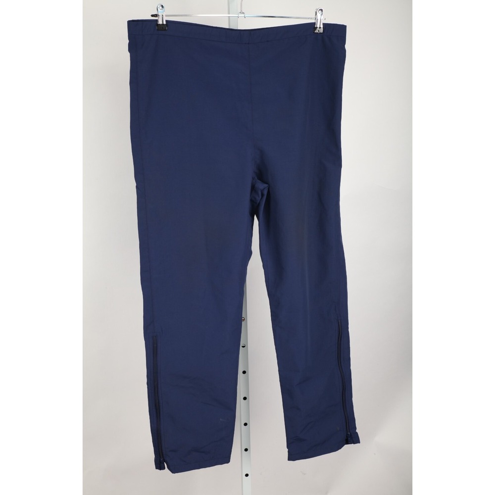 Vintage Eddie Bauer Pants Mens Medium Blue Nylon Goretex Waterproof Zip Ankles - Picture 4 of 16